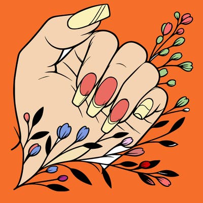 nails with french tip