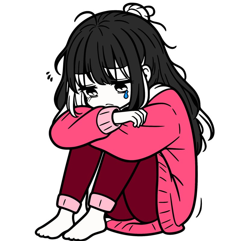 depressed girl