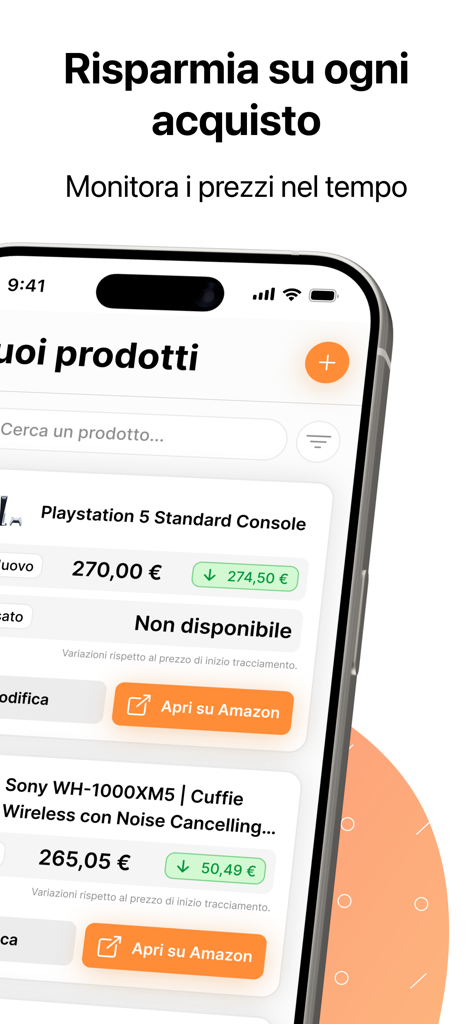 AZ Tracker - AZ Tracker App-Oberfläche zeigt Preissenkungen für Elektronikprodukte