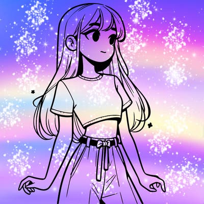 girl in a cute crop top