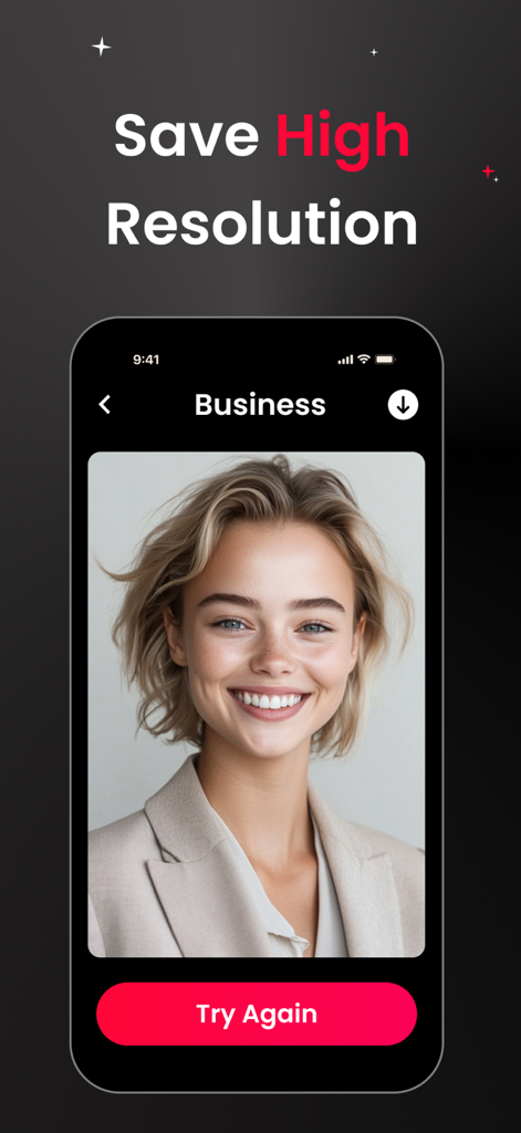 AI Photo Generator ⋅ Enhancery - High resolution AI business headshot of a smiling professional woman