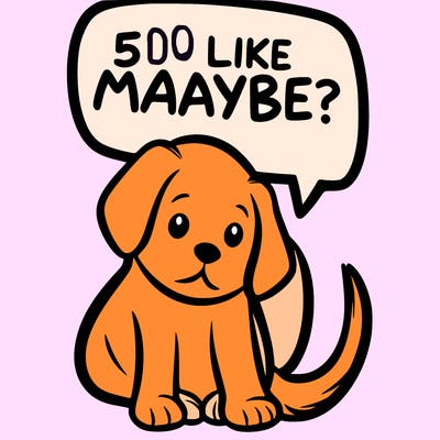 a puppy that says 5 like maybe