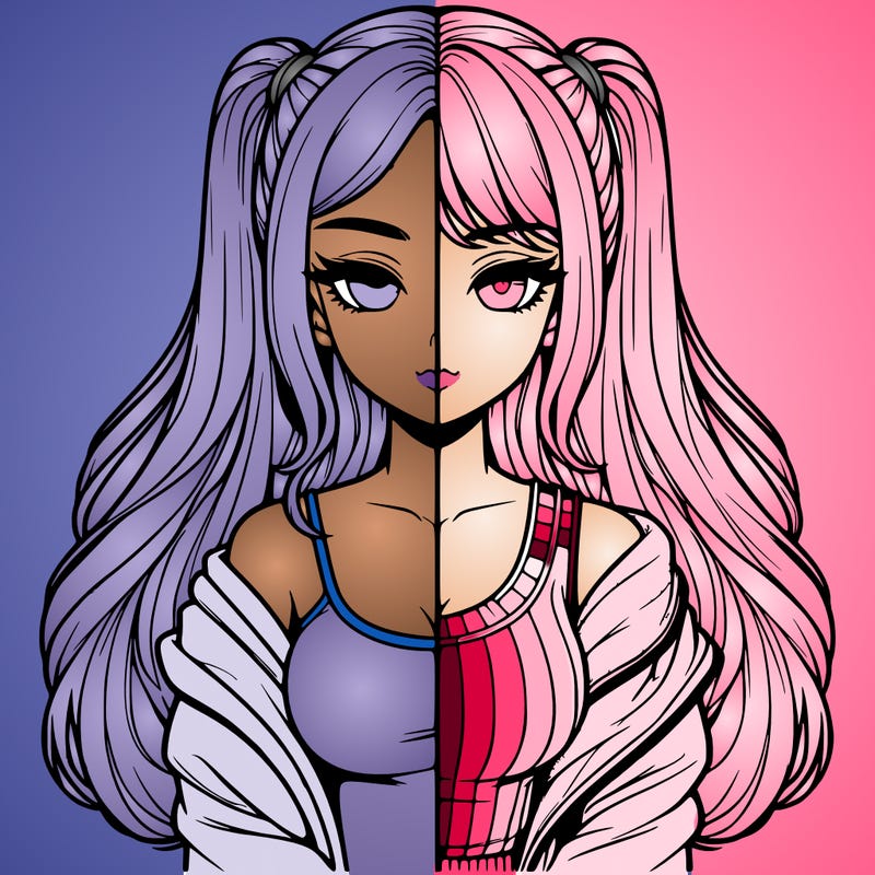 realistic girl split