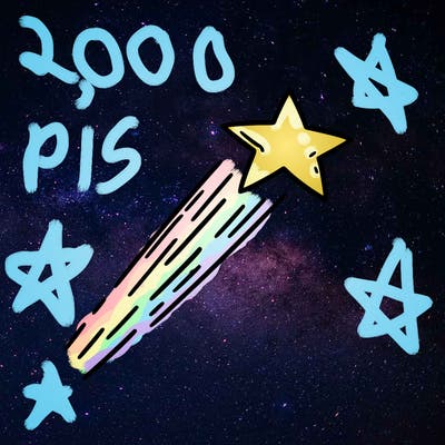 a shooting star in the sky