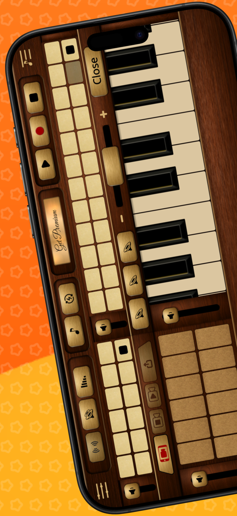 Davul & Zurna - Interfaz musical profesional de la aplicación Davul y Zurna con teclas virtuales y pads de ritmo