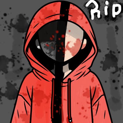 faceless girl in hoodie