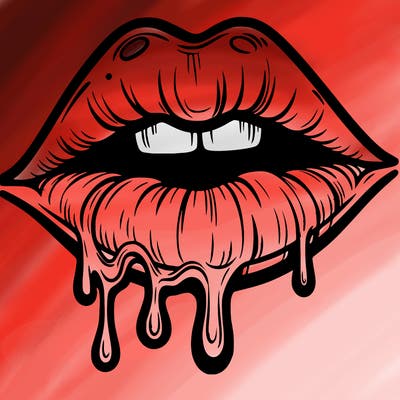 lips that look realistic and drip