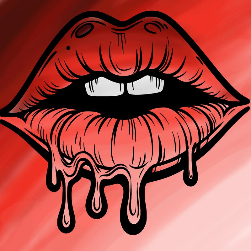 lips that look realistic and drip