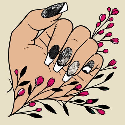 nails with french tip