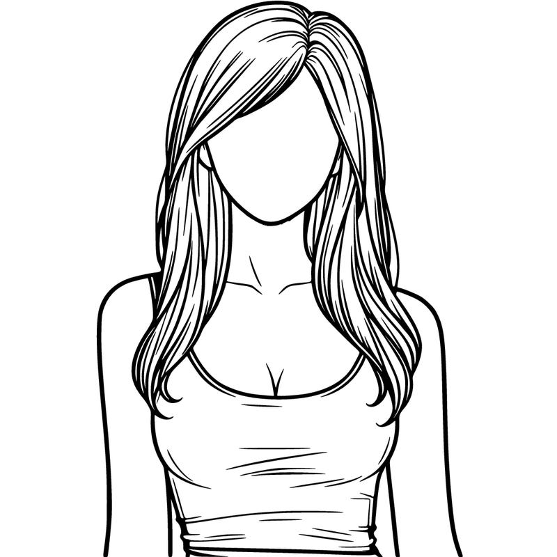 girl in tanktop realistic