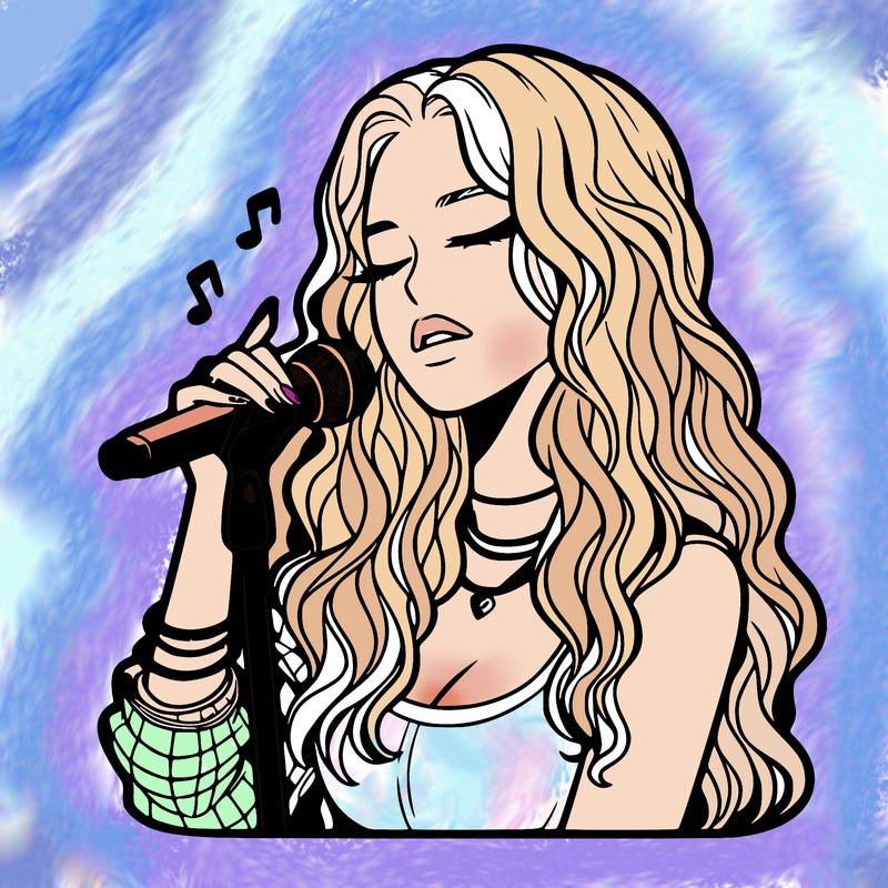 realistic female singer