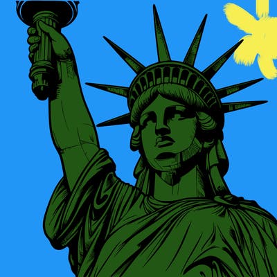 realistic statue of liberty