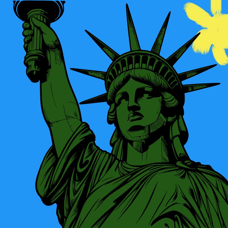 realistic statue of liberty