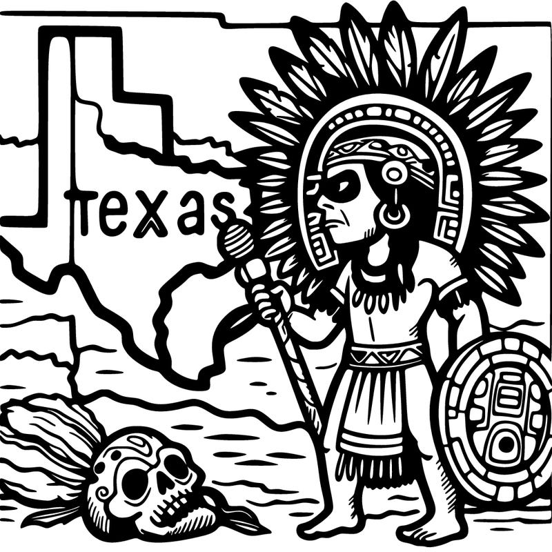 aztec warrior in texas