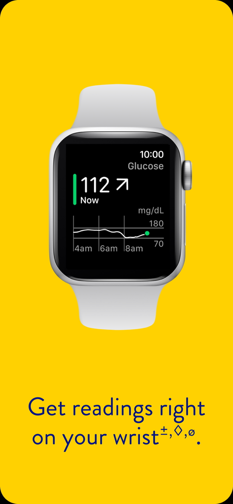 Libre by Abbott - Smartwatch displaying real time glucose readings from the Libre by Abbott app