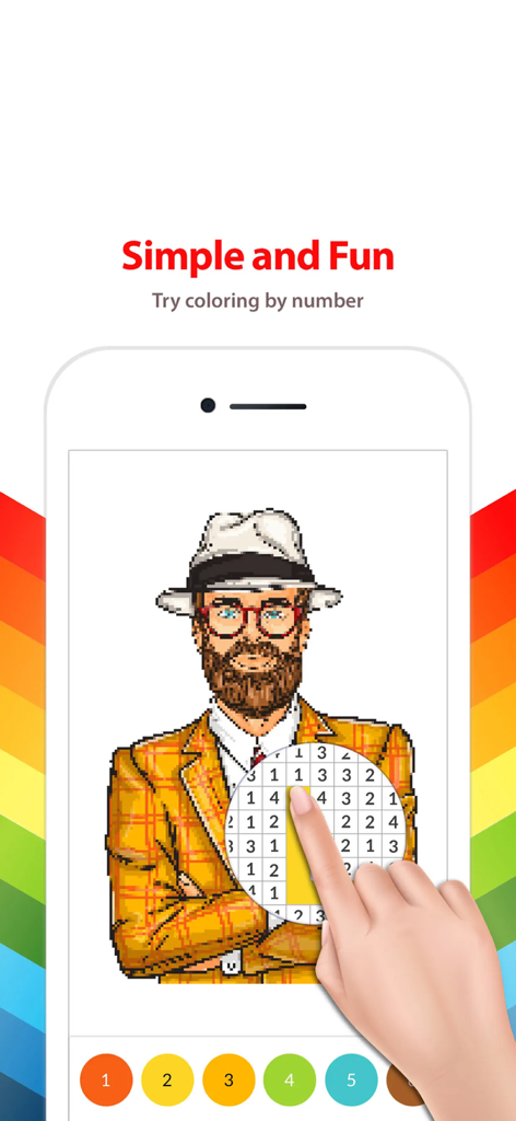 Color by Number Coloring Pages - Entertainment App | MWM