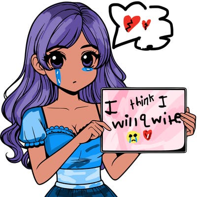 realistic pretty girl holding blank sign