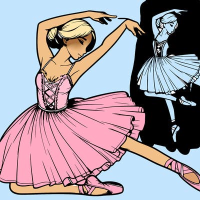 realistic ballerina