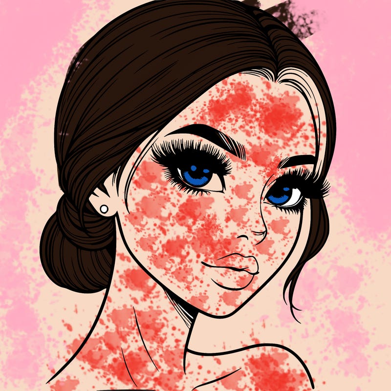 realistic girl with lashes