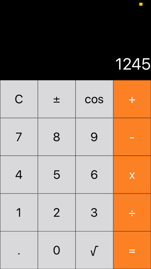 算计算器 - 算是计算器的小密相册 - A standard calculator interface showing the digits 1245 on the display screen.