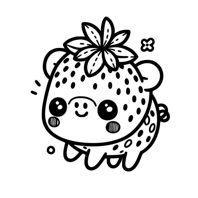 strawberry pig