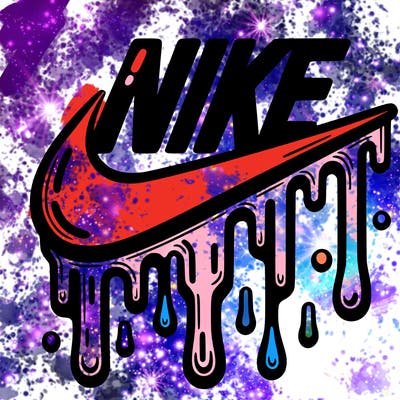 dripping nike logo