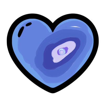 a blank heart