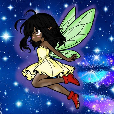 manga fairy flying