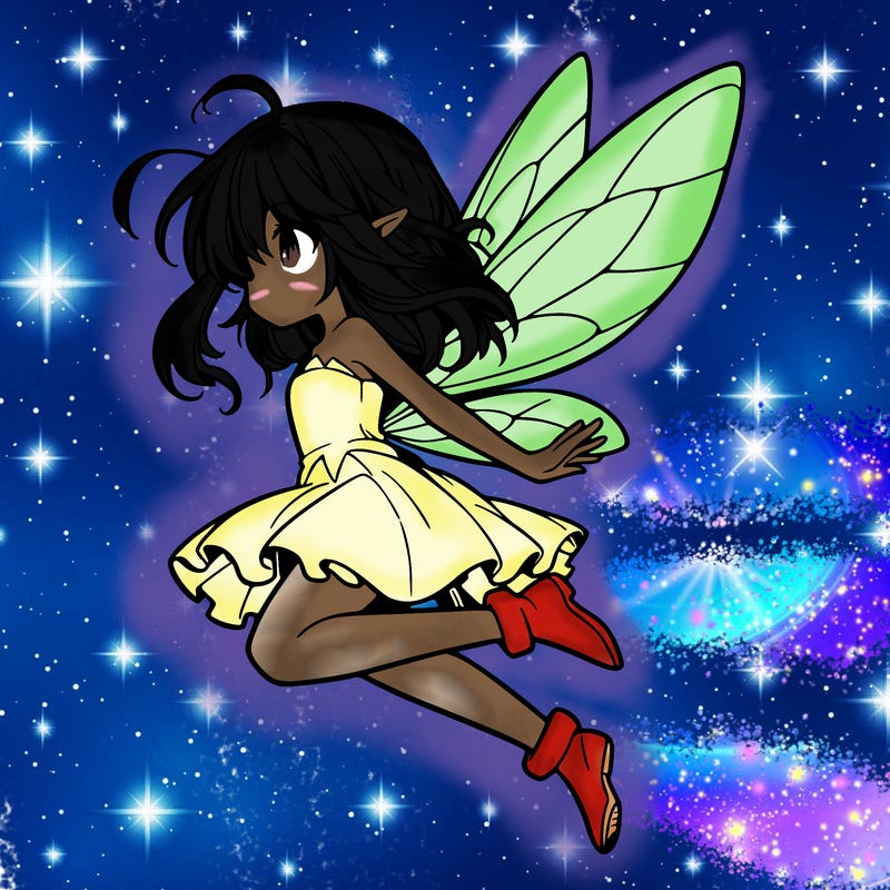 manga fairy flying