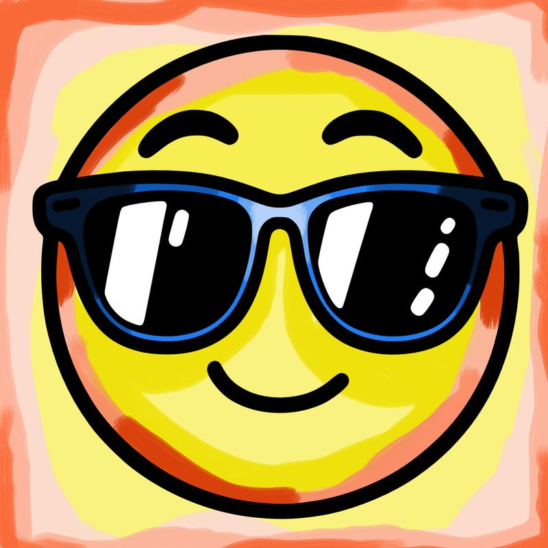 emoji with sunglasses