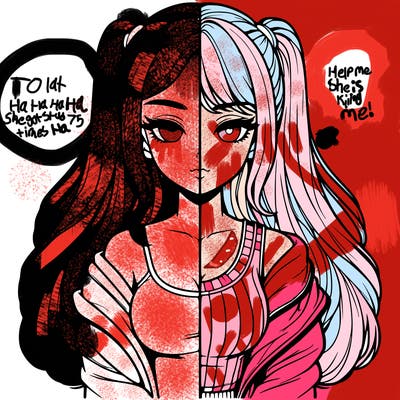 realistic girl split