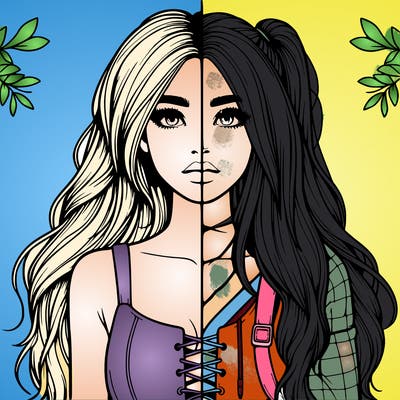 realistic girl split