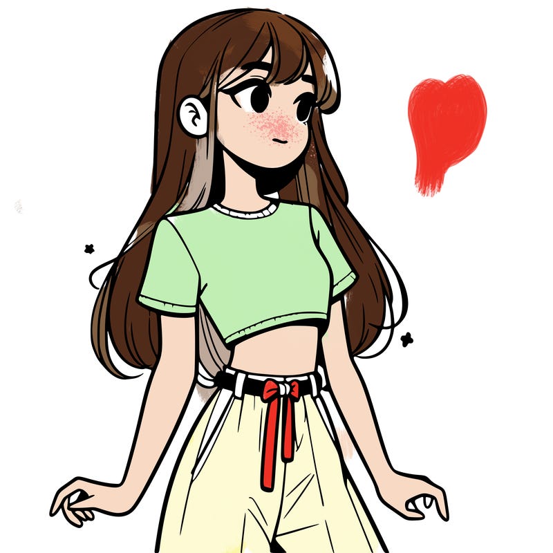 girl in a cute crop top