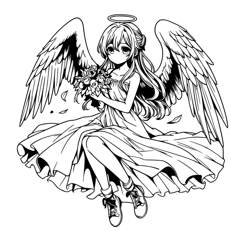 manga angel realistic