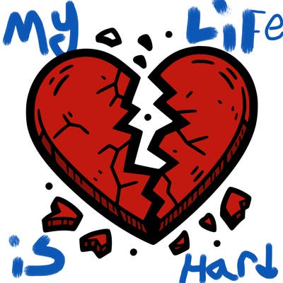 broken to pieces heart