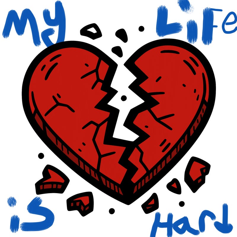 broken to pieces heart