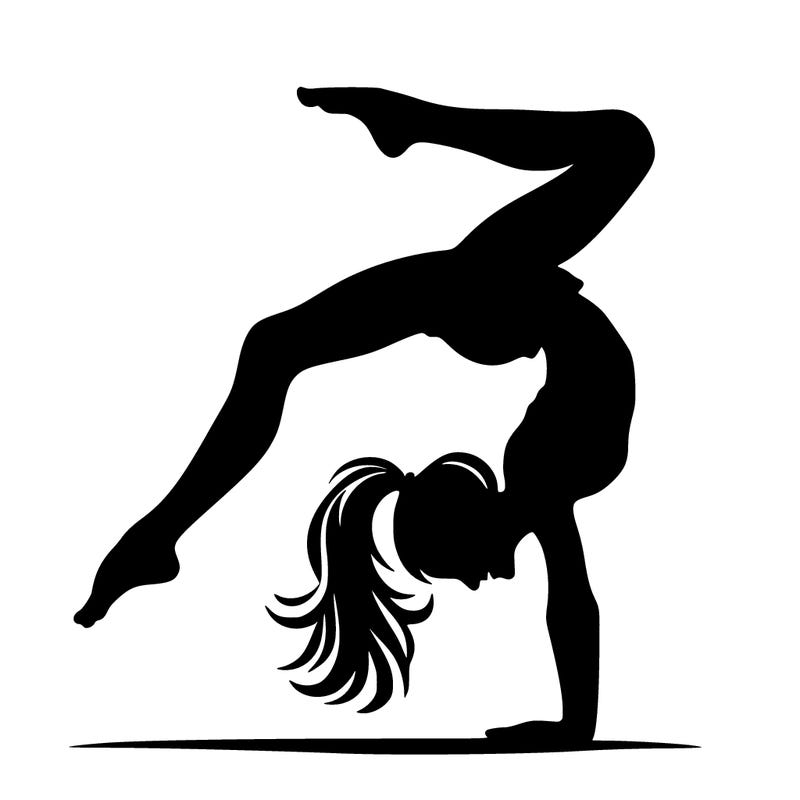 silhouette cartwheel women