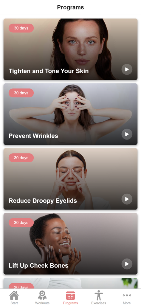Face Yoga - Facial Exercises - Health & Fitness App | MWM