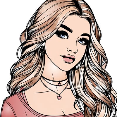 detailed realistic girl