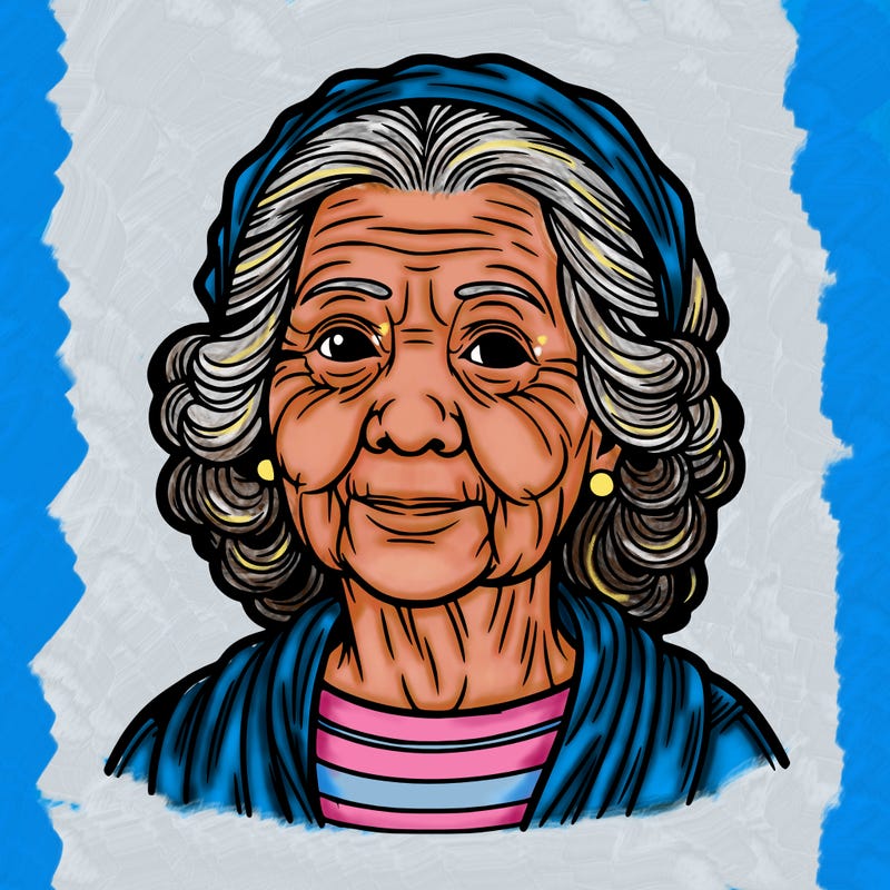 old lady realistic