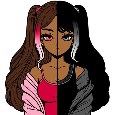 realistic girl split