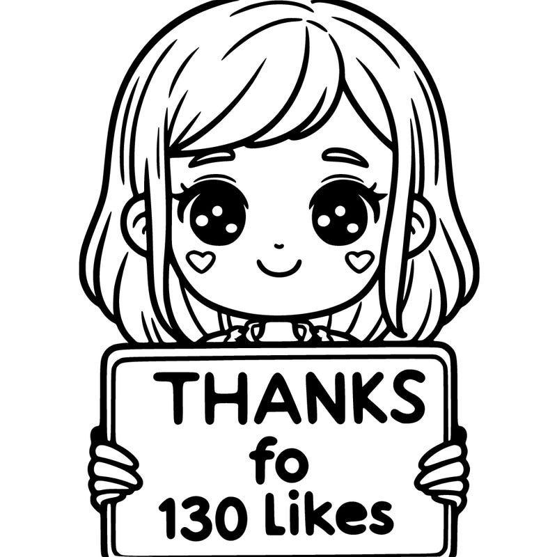 girl holding a sign that says thanks for 130 likes