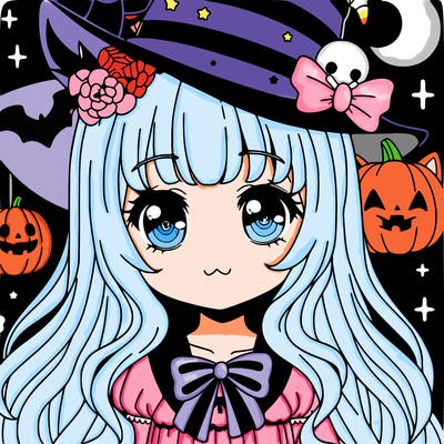 halloween anime cute