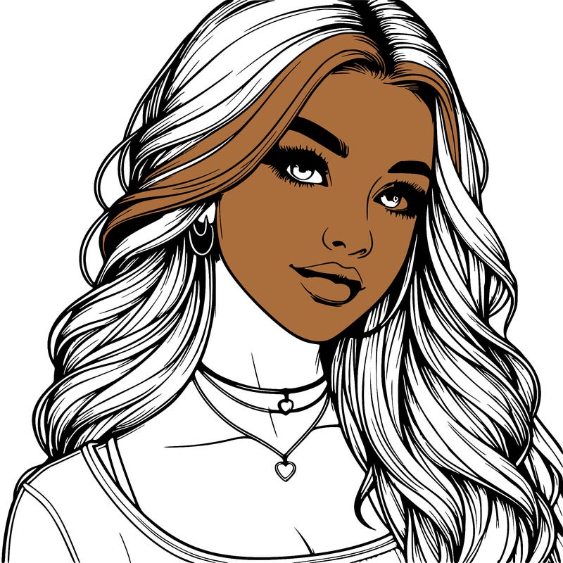 detailed realistic girl