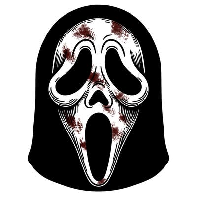detailed ghostface mask