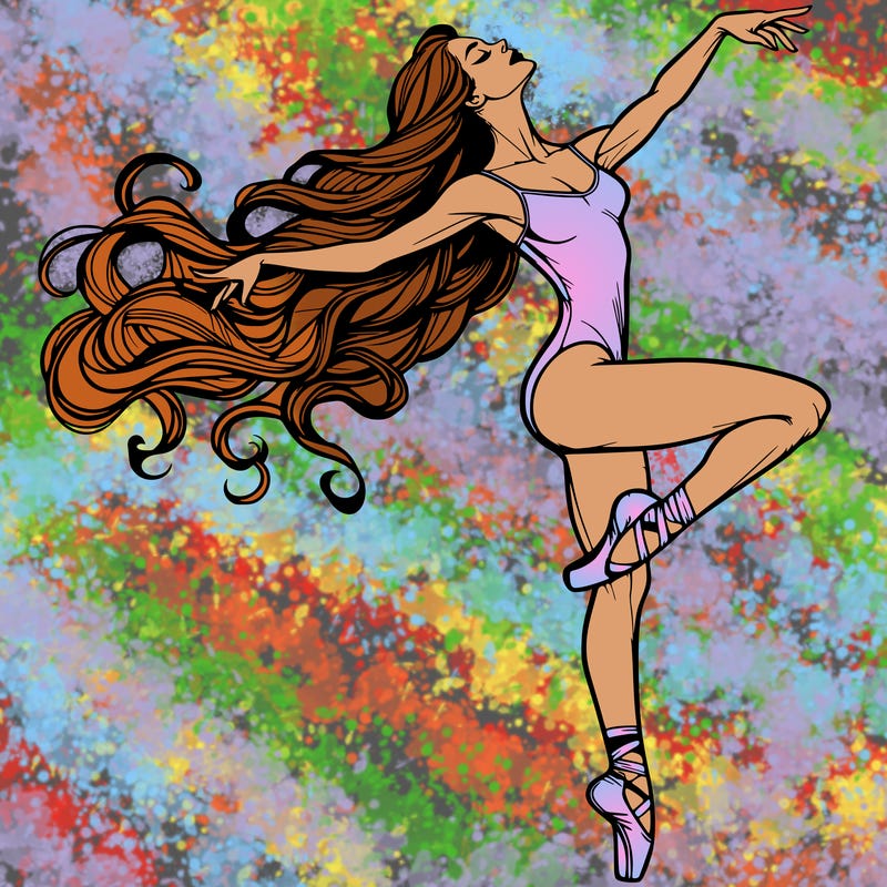 realistic woman dancer