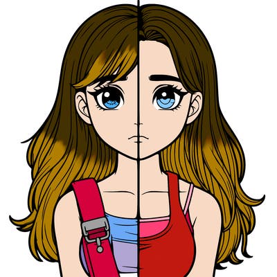 realistic girl split