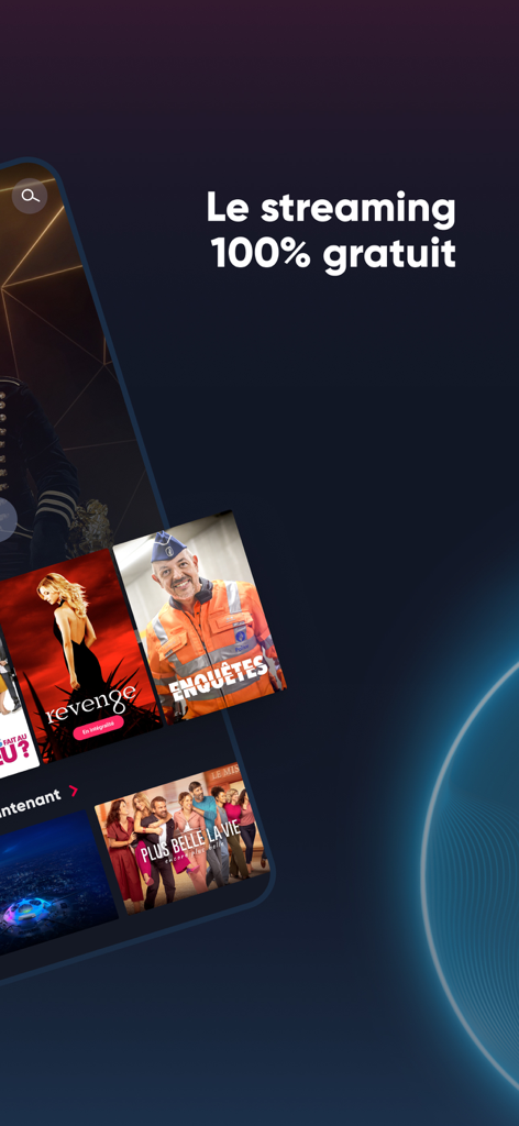 L'interface de l'application RTL Play affiche du contenu en streaming gratuit et des émissions populaires.