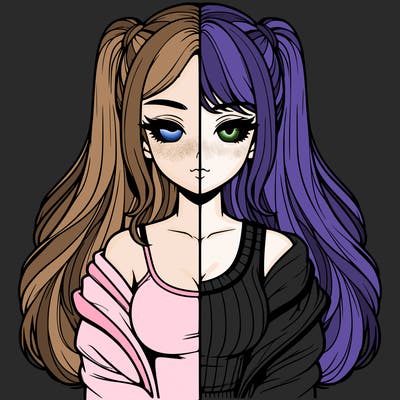 realistic girl split