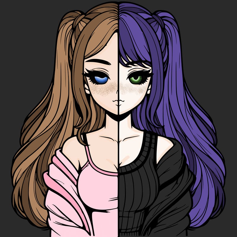 realistic girl split